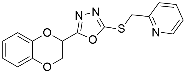 2-(2,3-二氫苯并[b][1,4]二氧雜環(huán)己烷基-2-基)-5-((吡啶-2-基甲基)硫基)-1,3,4-惡二唑